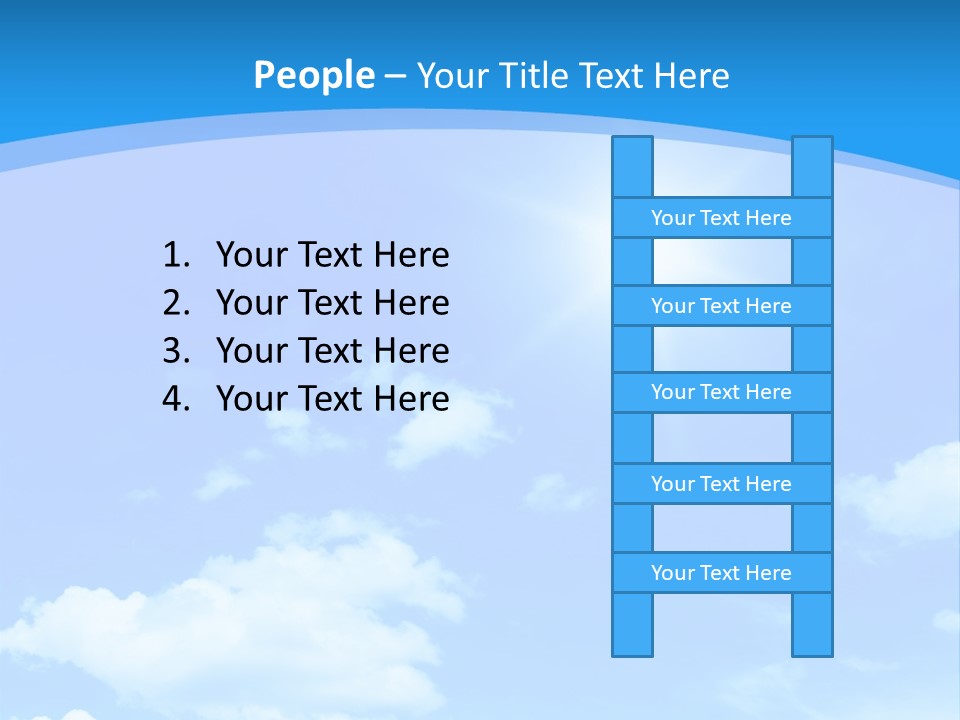 Cloudscape Color Fluffy PowerPoint Template
