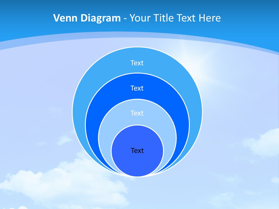 Cloudscape Color Fluffy PowerPoint Template