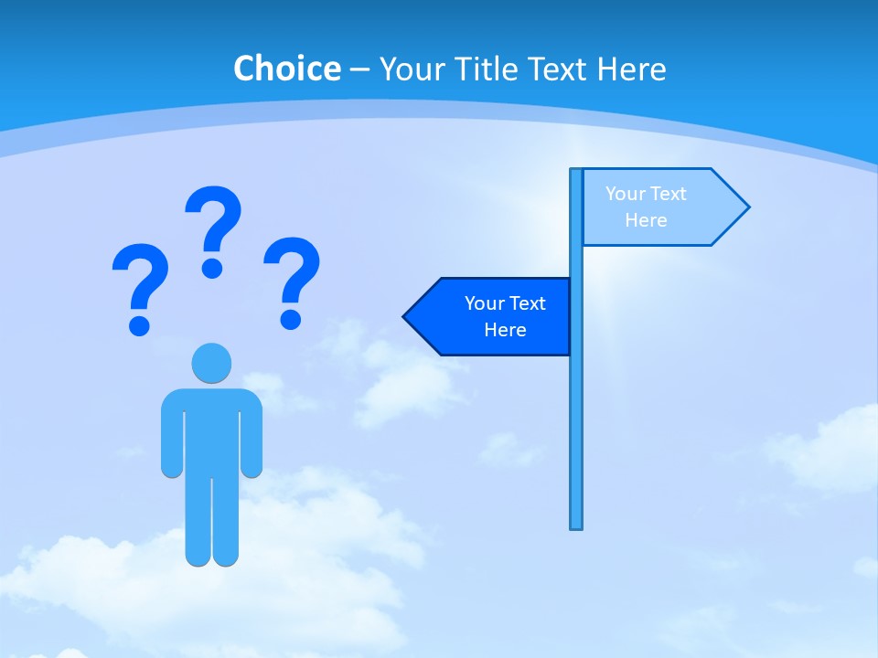 Cloudscape Color Fluffy PowerPoint Template