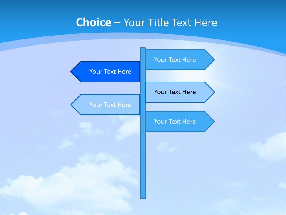 Cloudscape Color Fluffy PowerPoint Template