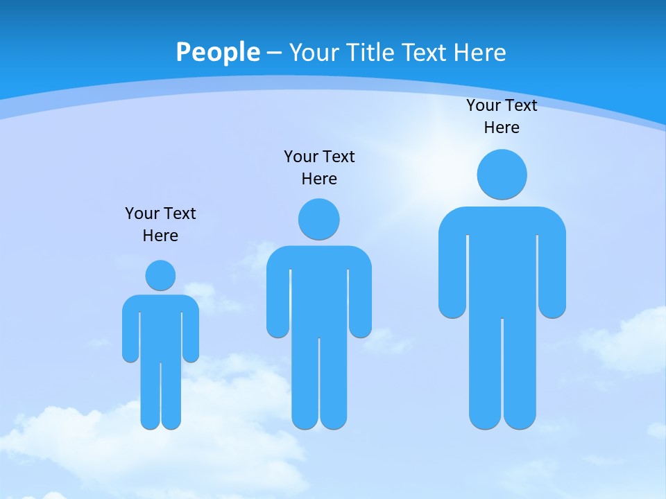 Cloudscape Color Fluffy PowerPoint Template