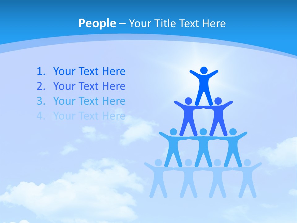 Cloudscape Color Fluffy PowerPoint Template