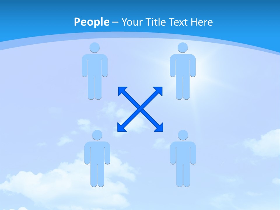 Cloudscape Color Fluffy PowerPoint Template