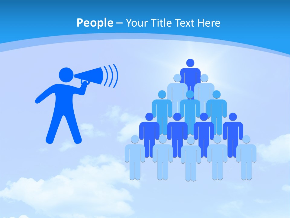 Cloudscape Color Fluffy PowerPoint Template