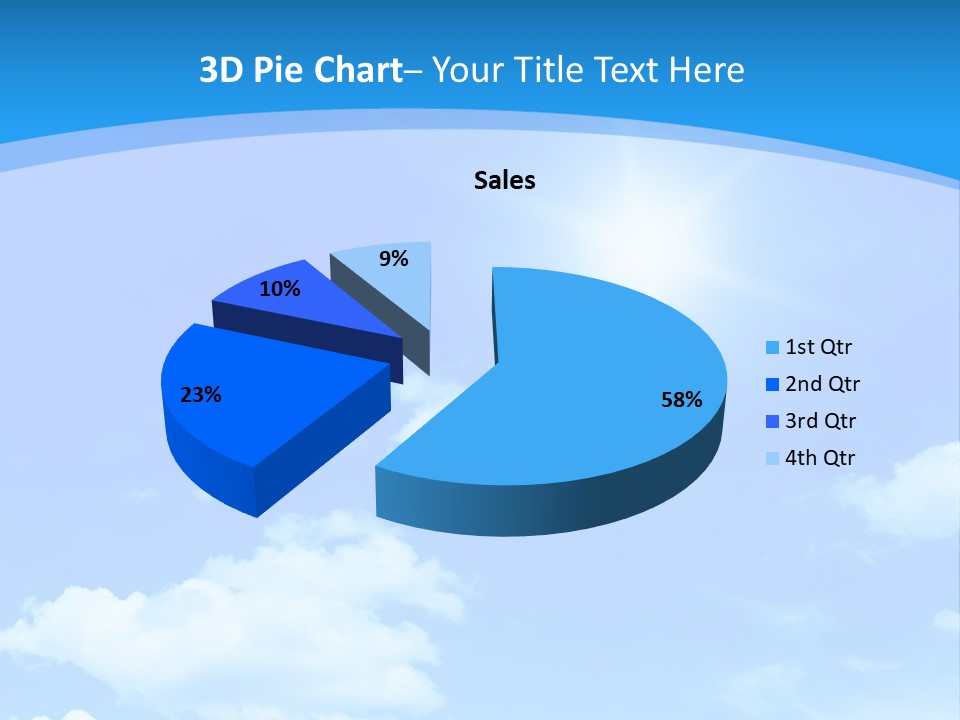 Cloudscape Color Fluffy PowerPoint Template