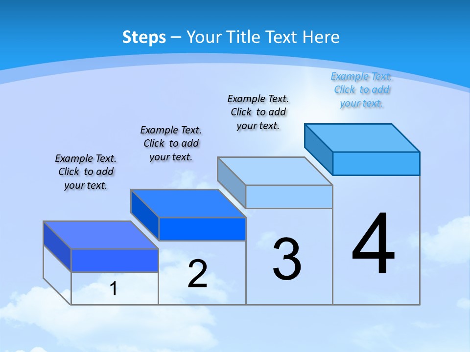 Cloudscape Color Fluffy PowerPoint Template