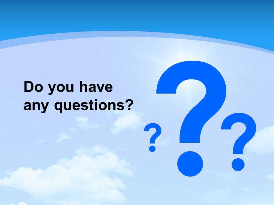 Cloudscape Color Fluffy PowerPoint Template