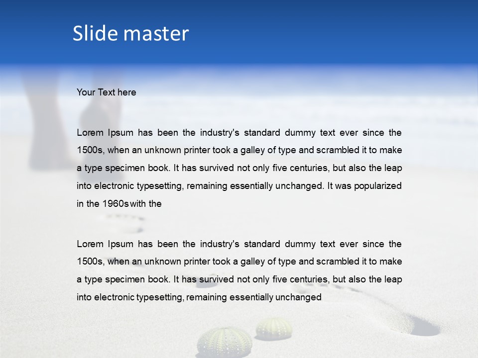 Relax Track Tropical PowerPoint Template