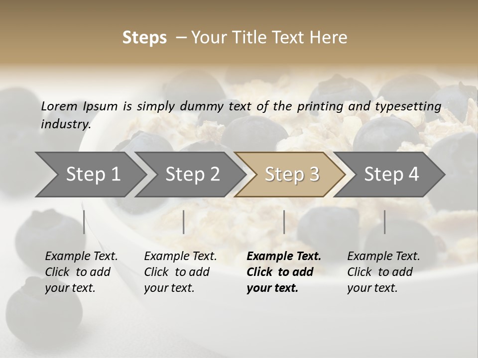 Fresh Oatmeal Breakfast PowerPoint Template
