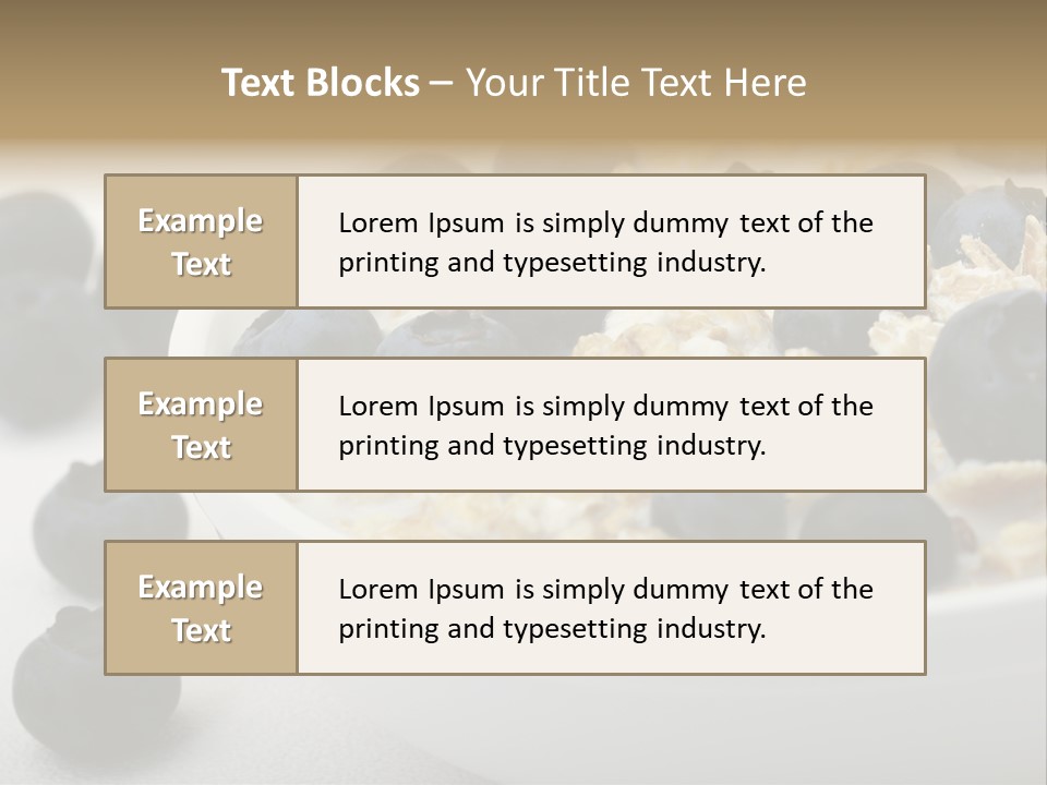 Fresh Oatmeal Breakfast PowerPoint Template