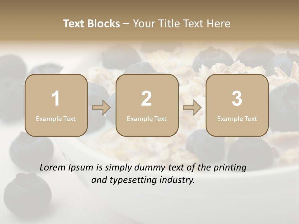 Fresh Oatmeal Breakfast PowerPoint Template