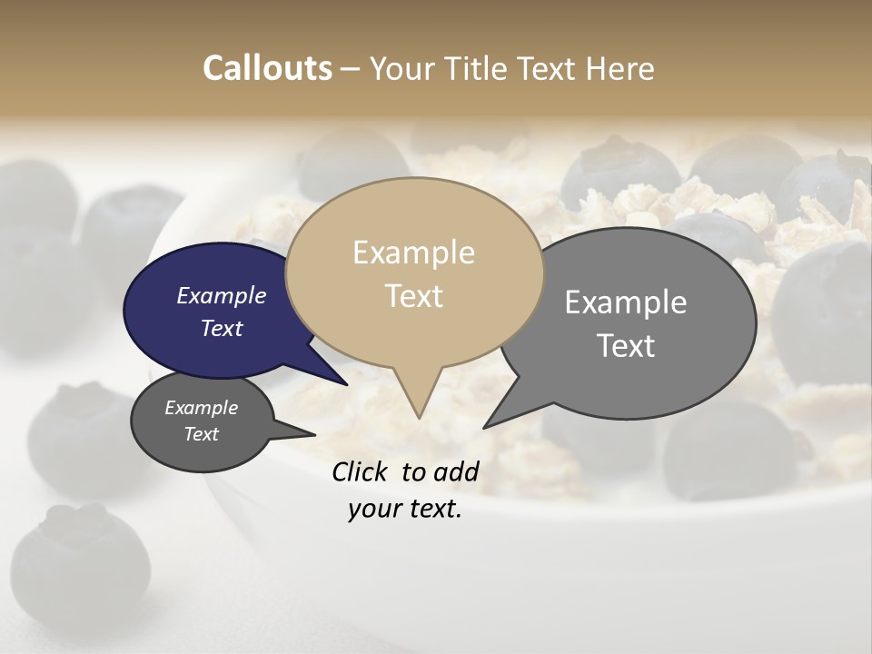 Fresh Oatmeal Breakfast PowerPoint Template