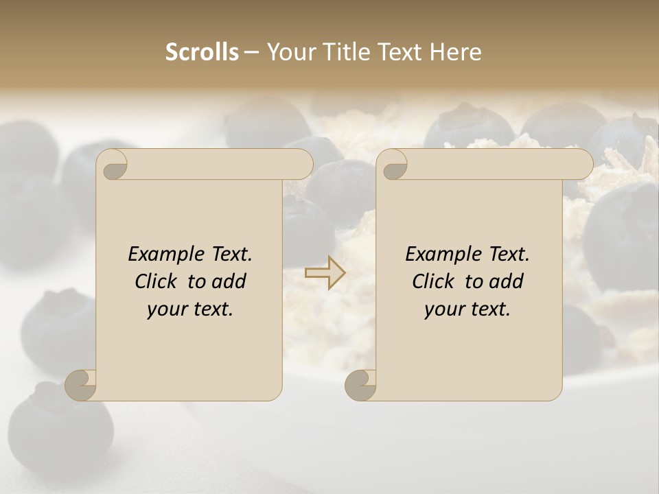 Fresh Oatmeal Breakfast PowerPoint Template