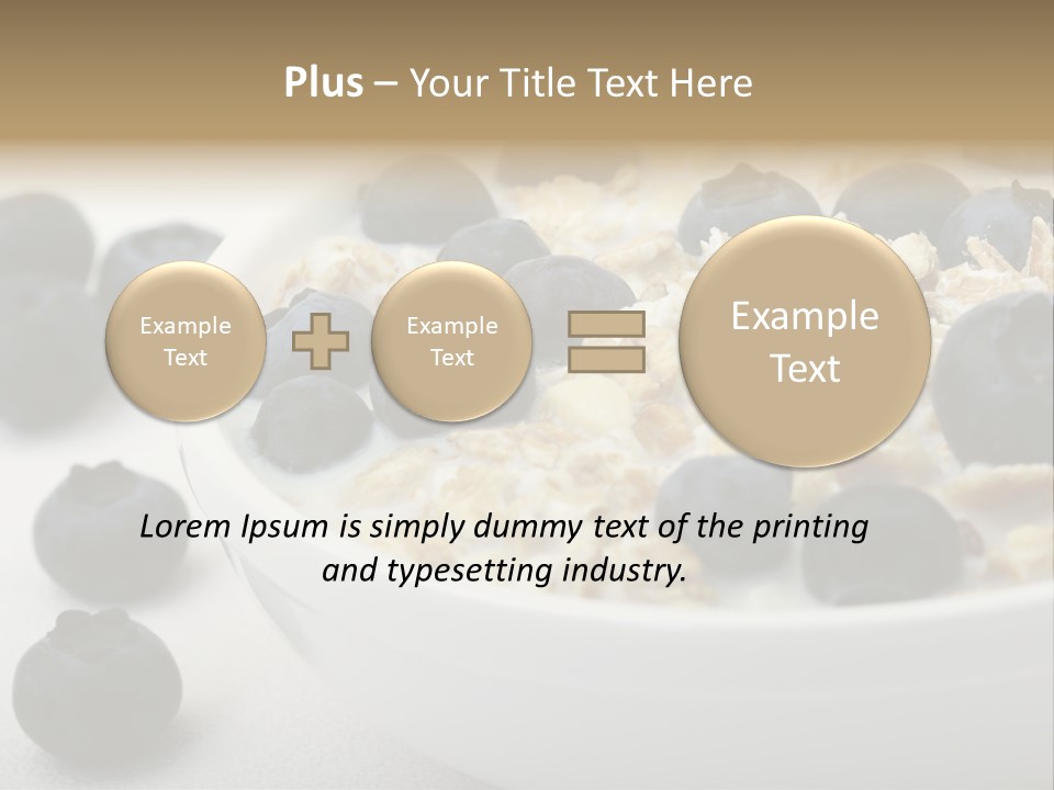 Fresh Oatmeal Breakfast PowerPoint Template