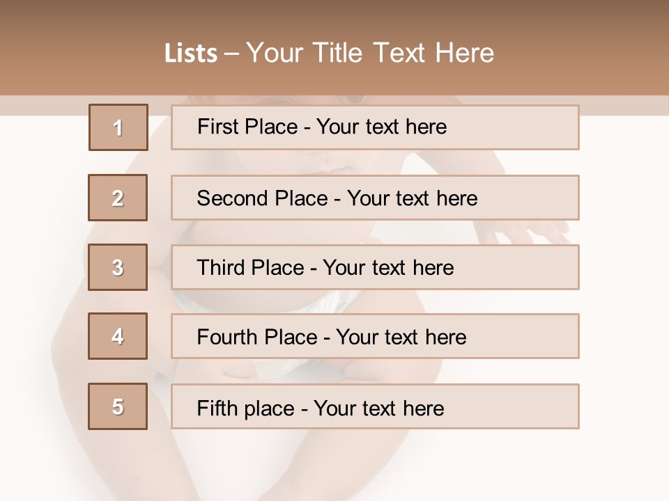 Infant Bum Chubby PowerPoint Template