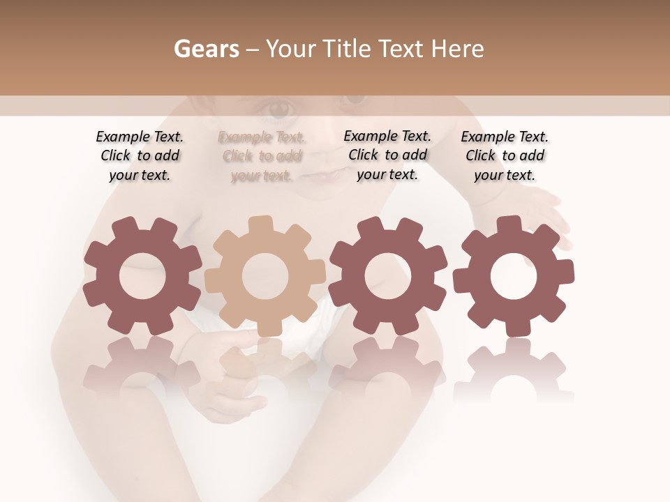 Infant Bum Chubby PowerPoint Template