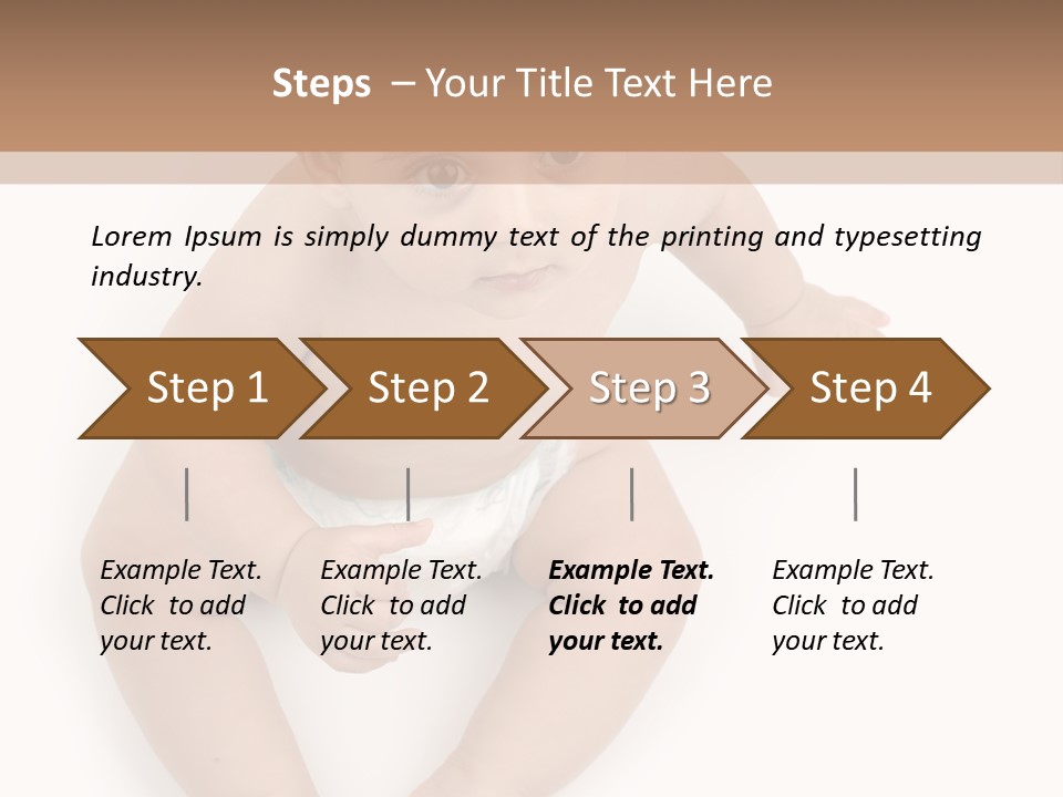 Infant Bum Chubby PowerPoint Template