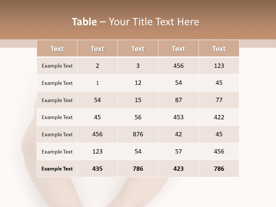 Infant Bum Chubby PowerPoint Template
