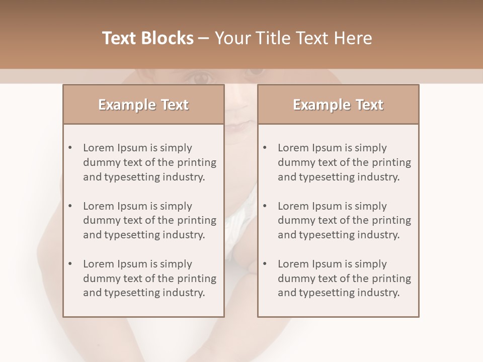 Infant Bum Chubby PowerPoint Template