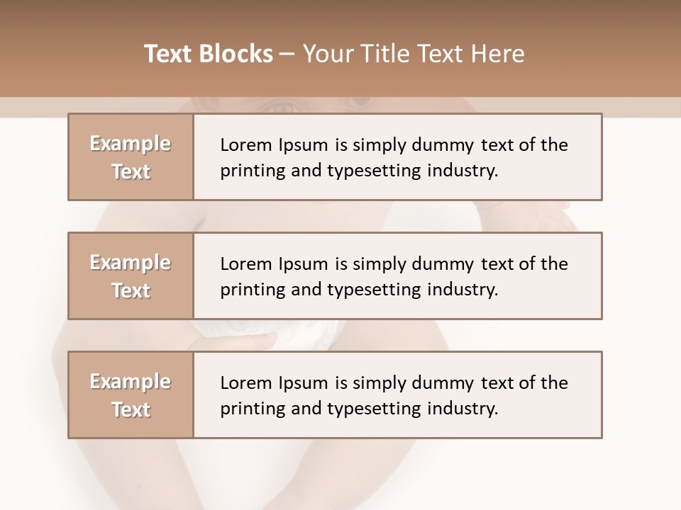Infant Bum Chubby PowerPoint Template
