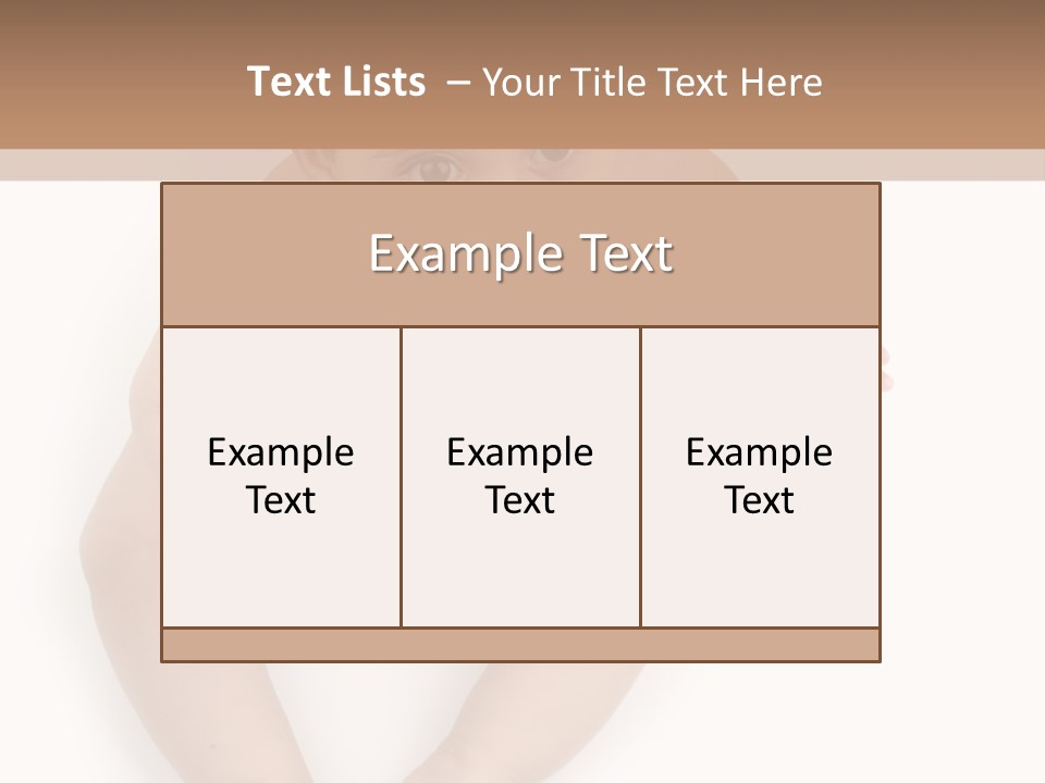 Infant Bum Chubby PowerPoint Template