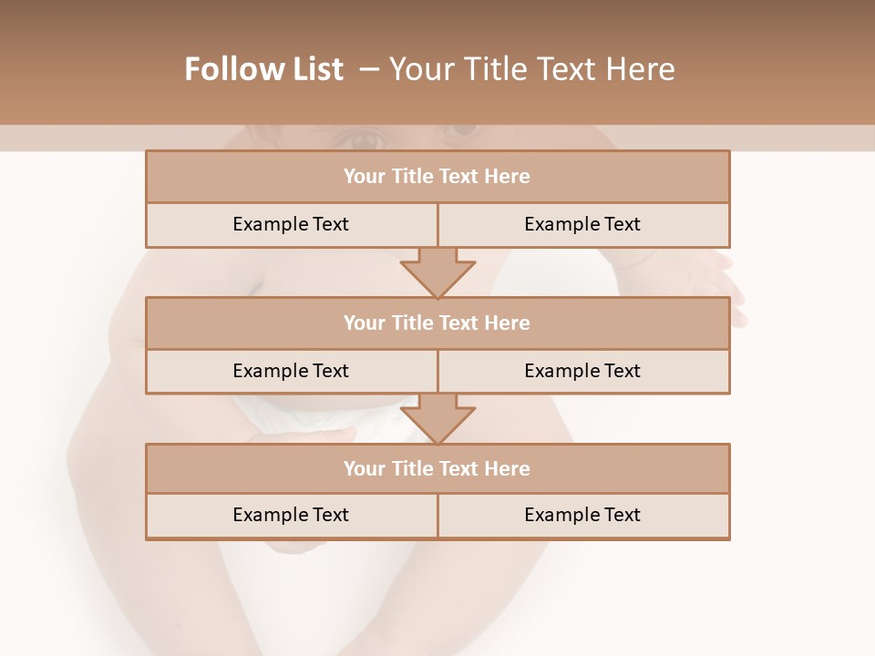 Infant Bum Chubby PowerPoint Template