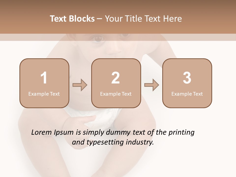 Infant Bum Chubby PowerPoint Template