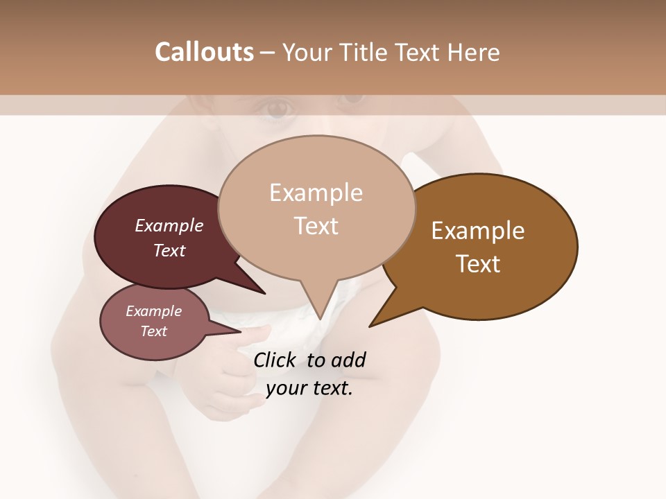 Infant Bum Chubby PowerPoint Template