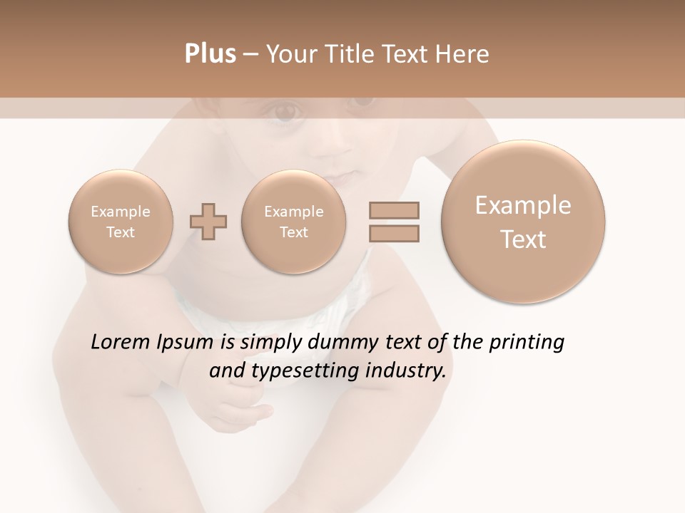 Infant Bum Chubby PowerPoint Template