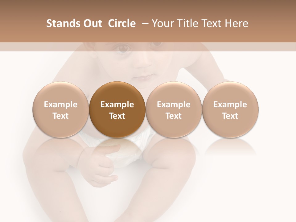 Infant Bum Chubby PowerPoint Template