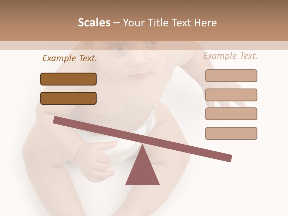 Infant Bum Chubby PowerPoint Template