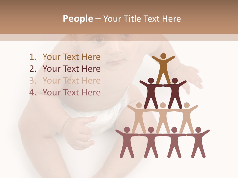 Infant Bum Chubby PowerPoint Template