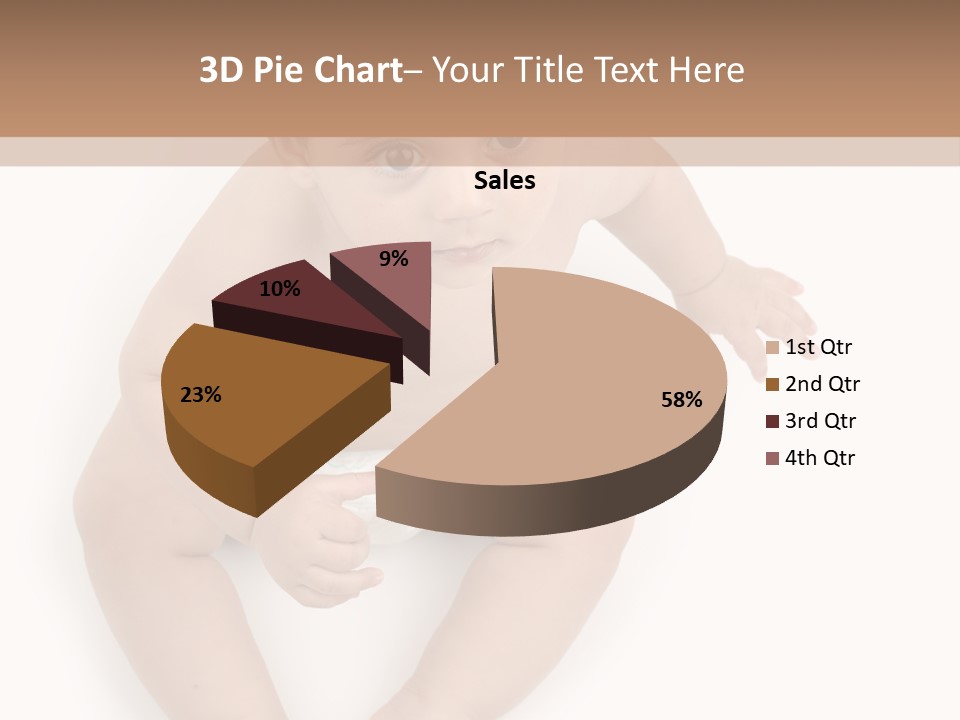 Infant Bum Chubby PowerPoint Template