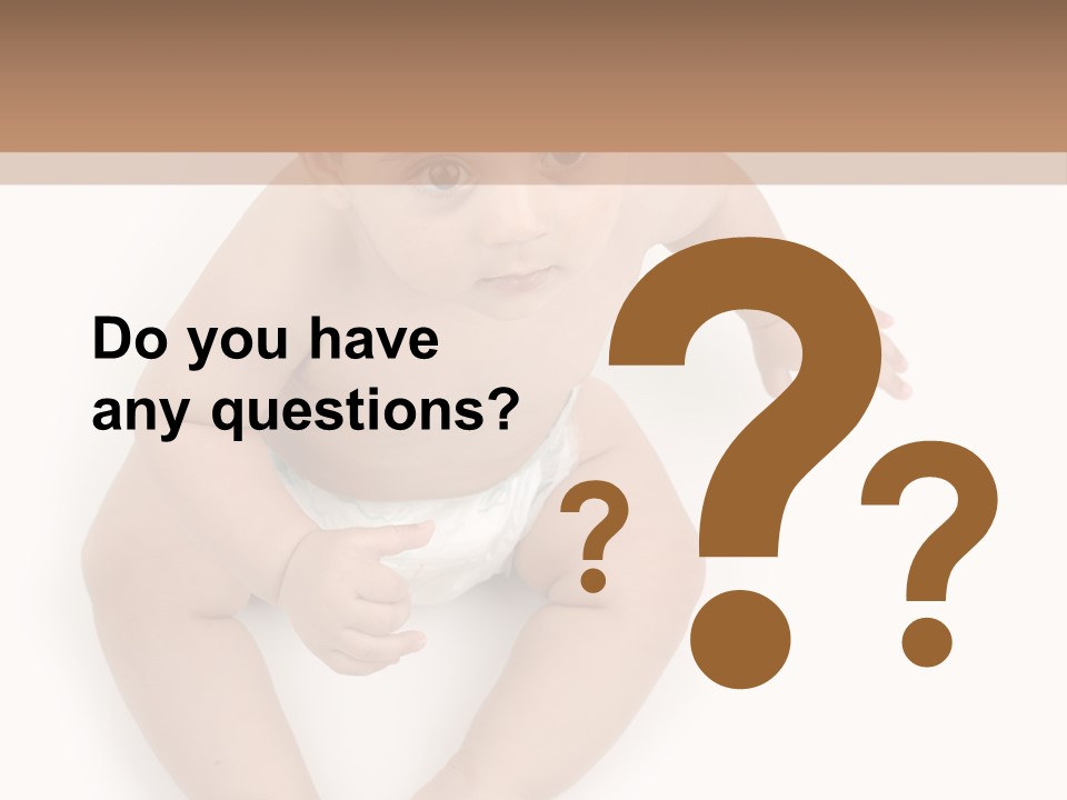 Infant Bum Chubby PowerPoint Template