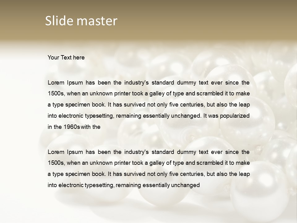 String Circular Necklace PowerPoint Template