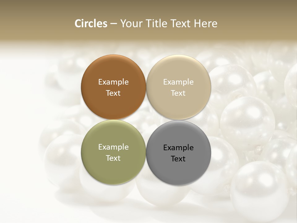 String Circular Necklace PowerPoint Template