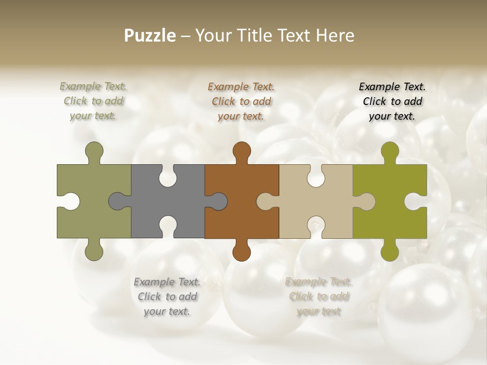 String Circular Necklace PowerPoint Template