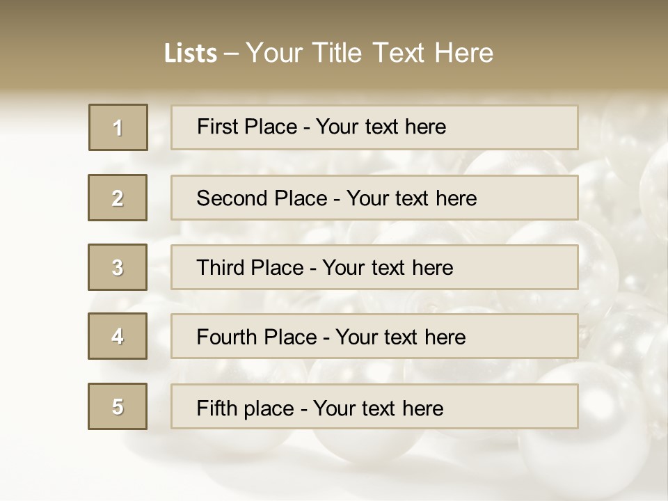 String Circular Necklace PowerPoint Template
