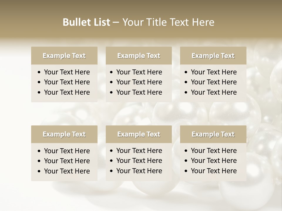 String Circular Necklace PowerPoint Template