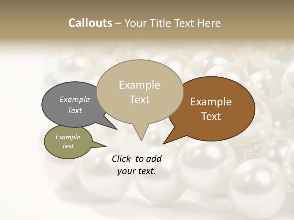 String Circular Necklace PowerPoint Template