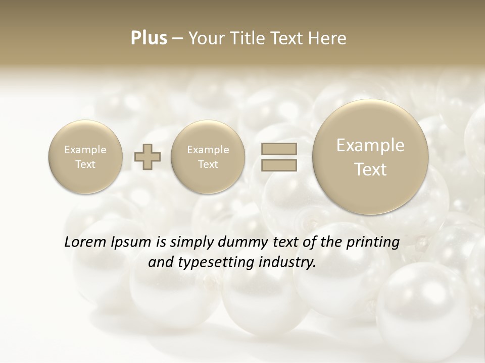 String Circular Necklace PowerPoint Template