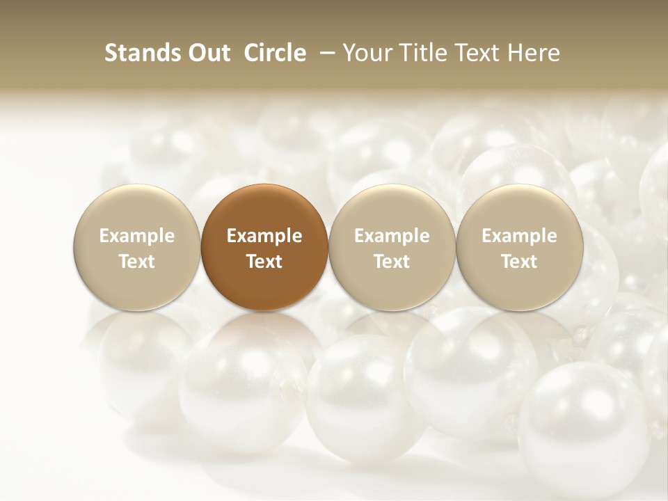 String Circular Necklace PowerPoint Template