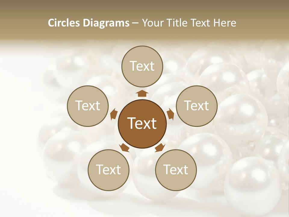 String Circular Necklace PowerPoint Template