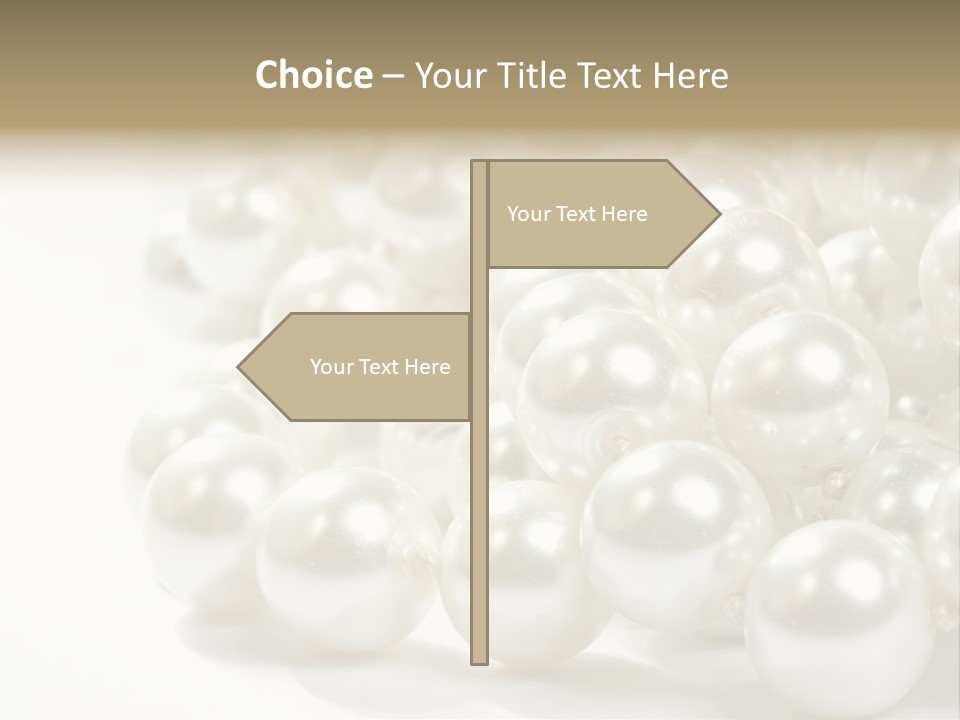 String Circular Necklace PowerPoint Template