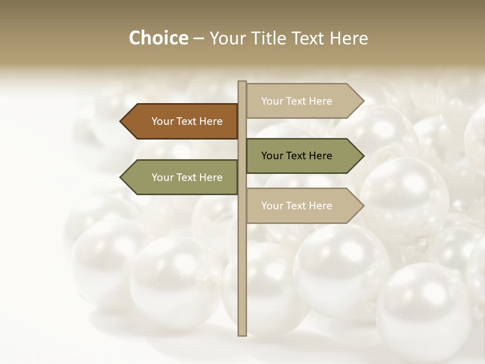 String Circular Necklace PowerPoint Template