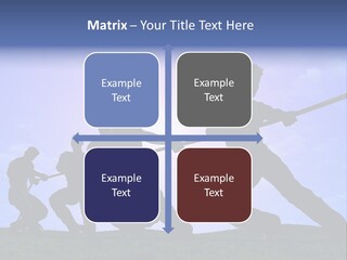 Playing String People PowerPoint Template