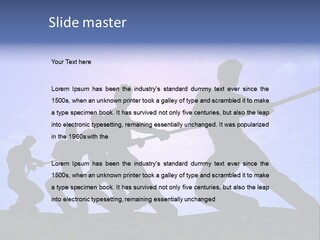 Playing String People PowerPoint Template