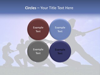 Playing String People PowerPoint Template