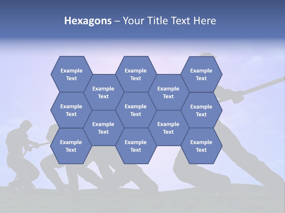 Playing String People PowerPoint Template