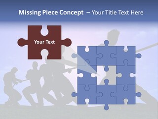 Playing String People PowerPoint Template